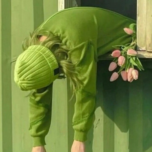 pfp aesthetic green digital