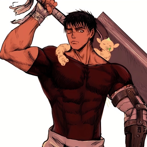 guts sad pfp artwork 