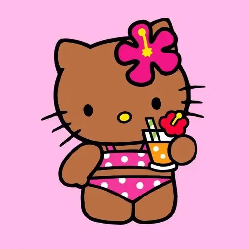 brown hello kitty pfp 