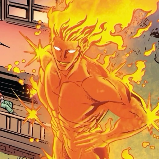 human torch drawing digital pfp