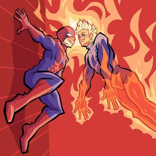 human torch retro pfp