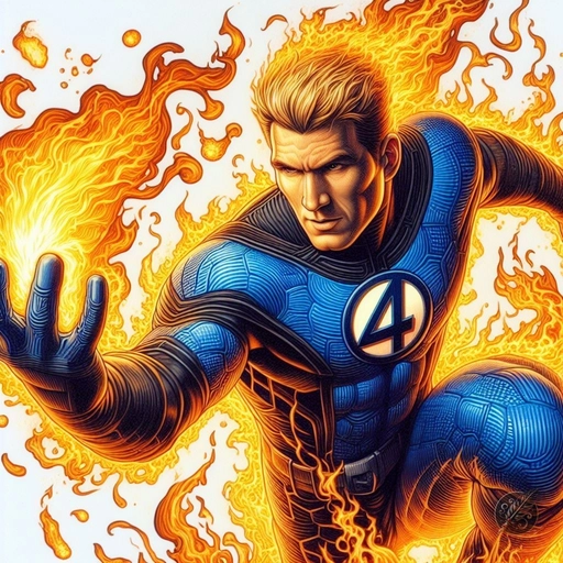marvel human torch pfp