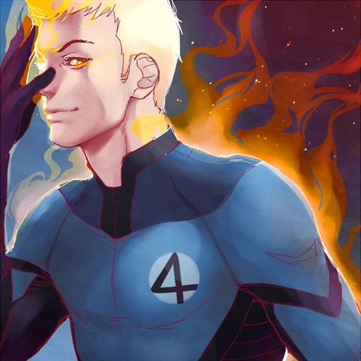 human torch cartoon pfp