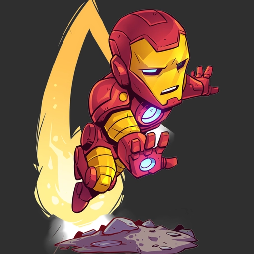cute iron man pfp chibi