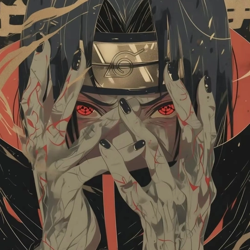 4k itachi pfp graphic