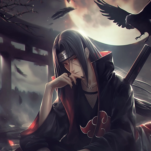 cool itachi pfp 4k dark vibe 