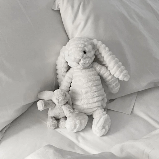 jellycat bunny pfp minimal art