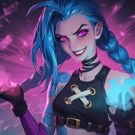 jinx pfp stylized