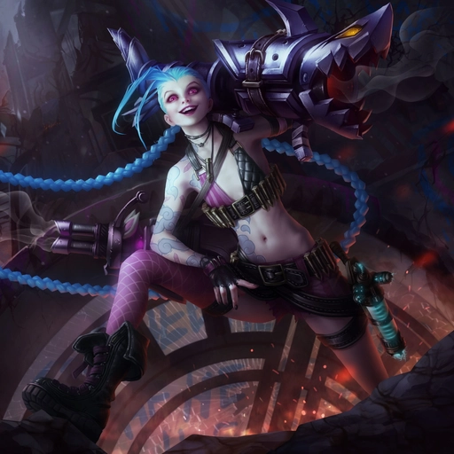 jinx pfp laughing wildly