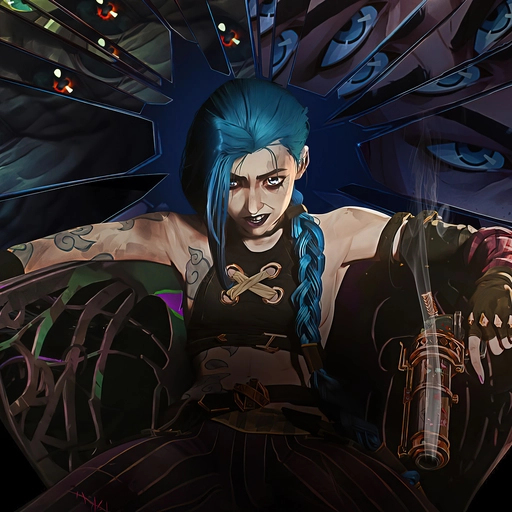 jinx arcane pfp wallpaper