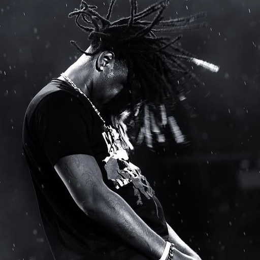 ken carson pfp black and white art 