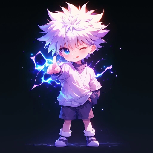 killua aesthetic pfp dark image