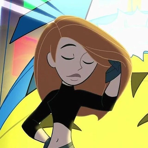 kim possible pfp cartoon style