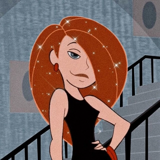 kim possible pfp colorful illustration