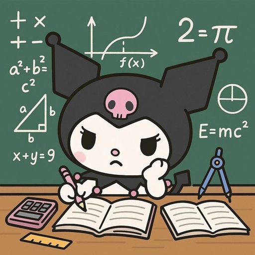 emo kuromi pfp illustration 