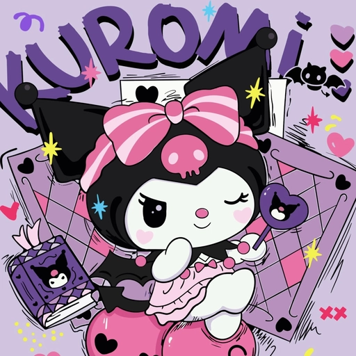 purple kuromi pfp