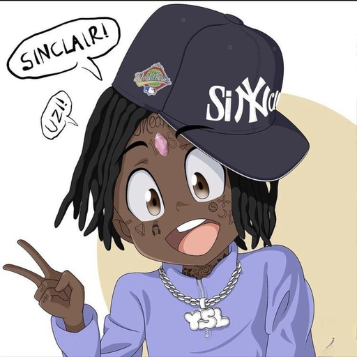 lil uzi vert cartoon style profile picture