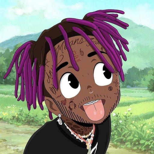 lil uzi vert stylized cartoon profile picture