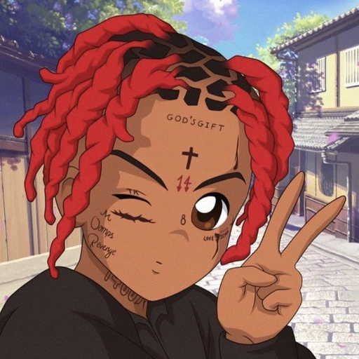 lil uzi vert hip hop anime cartoon
