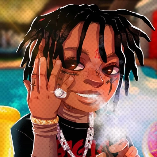 lil uzi vert playful cartoon profile picture