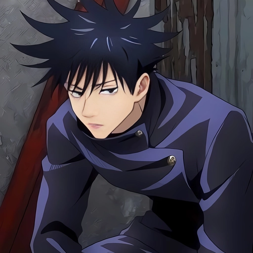 black megumi pfp aesthetic