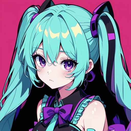 cute hatsune miku pfp style