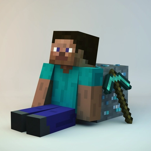 minecraft steve pfp art