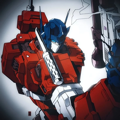 Optimus Prime cartoon hero profile