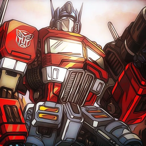 Optimus Prime colorful profile image