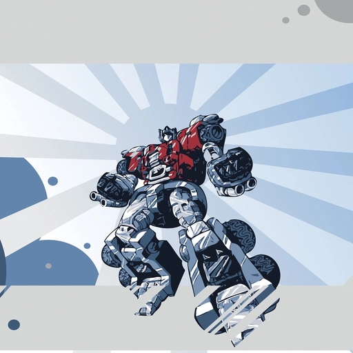 Classic cartoon hero headshot