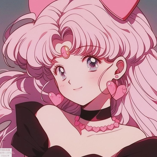 anime pink hair pfp cute icon