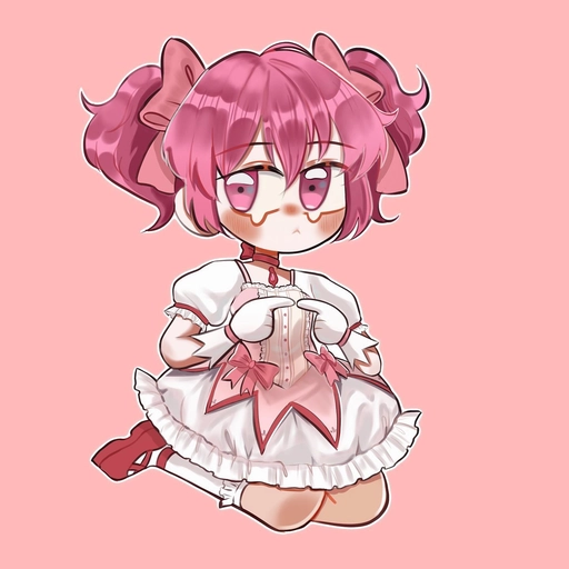 pastel pink anime icon