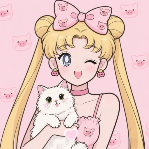 pink anime character profile pic