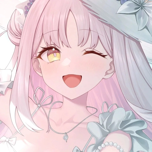 soft pink anime illustration