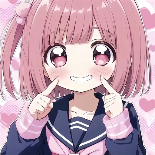 pink anime pfp with pastel vibes