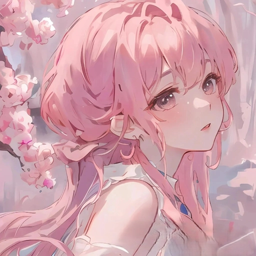 pink pfp anime cute girl profile