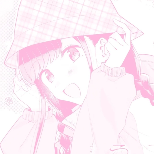 pink anime pfp bold cute