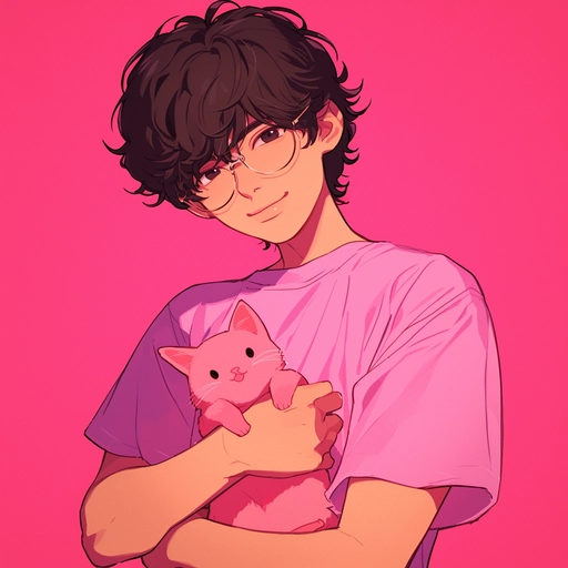 pink pfp anime icon
