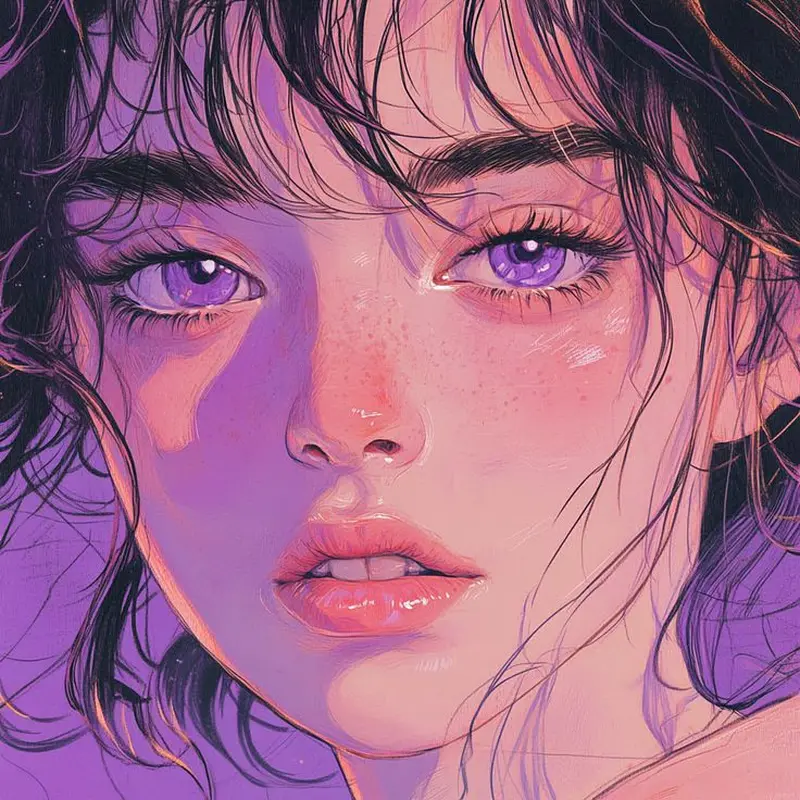 aesthetic pink anime pfp image