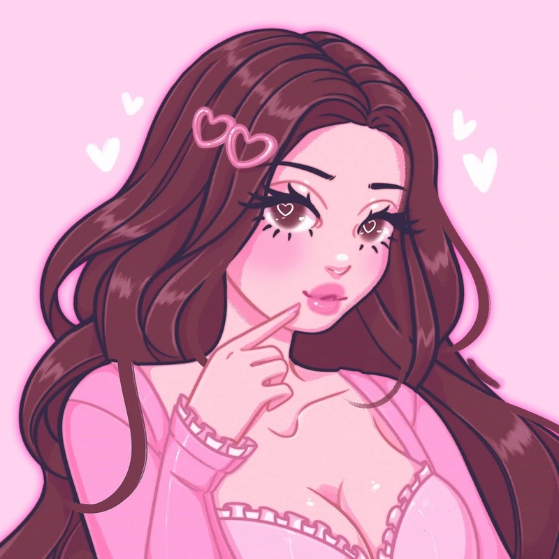 aesthetic pfp pink with soft look