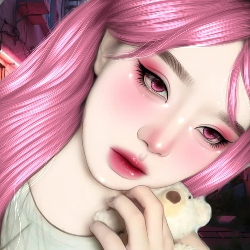 kawaii pink aesthetic pfp icon