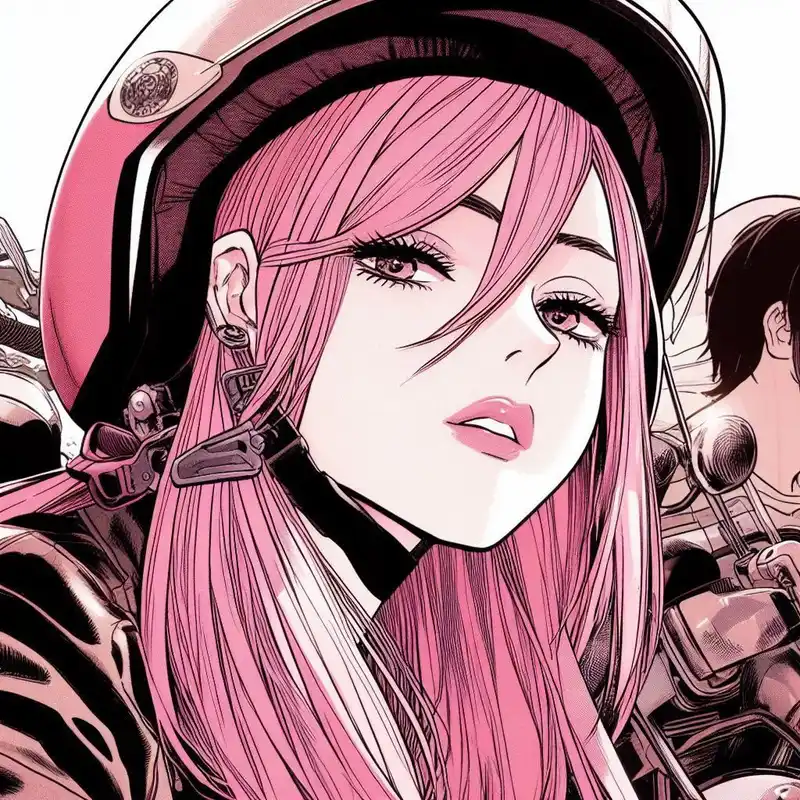 aesthetic pink anime pfp wallpaper