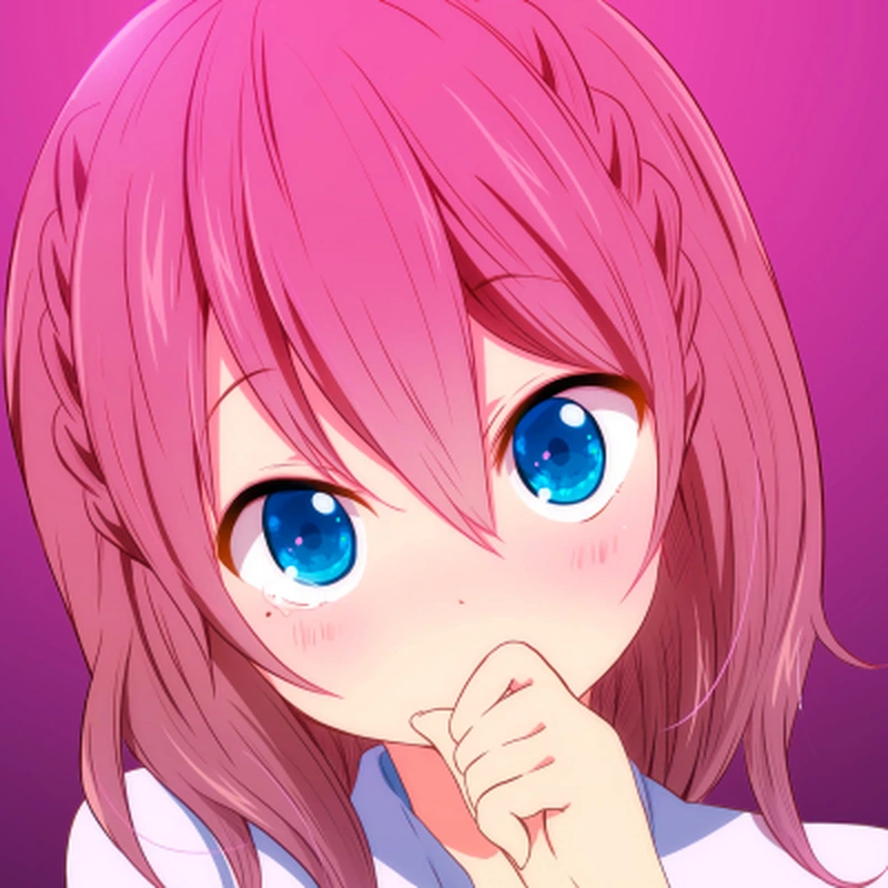 aesthetic pink anime profile pic