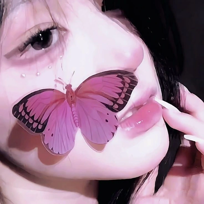 aesthetic pink pfp image