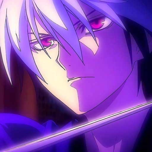 pfp purple anime illustration