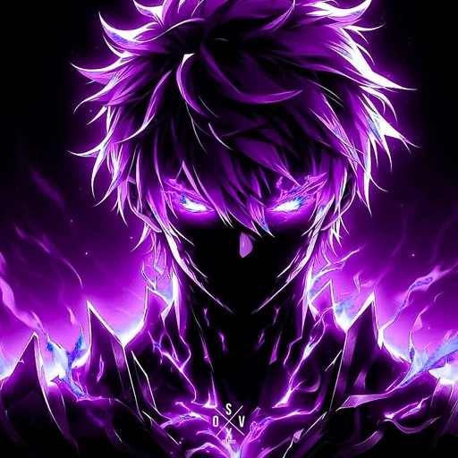 pfp purple anime colorful