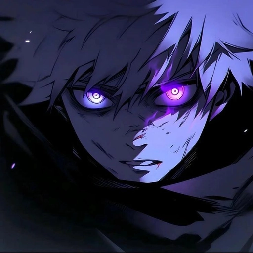 purple anime discord pfp icon