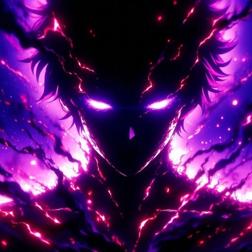 purple hair anime pfp girl