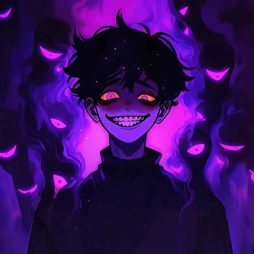dark purple pfp style