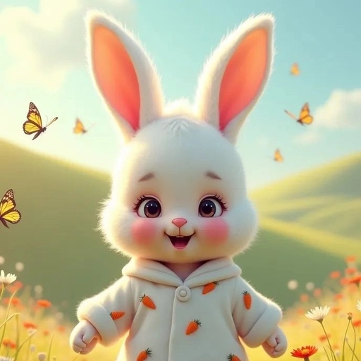 rabbit hoodie pfp cartoon cute soft vibes